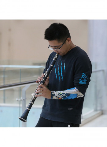 Cupronickel Plated Nickel Clarinet Bb With Cleaning Cloth Glove