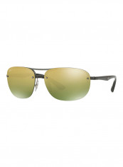 Men's Rectangular Sunglasses - Lens Size: 63 mm
