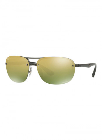 Men's Rectangular Sunglasses - Lens Size: 63 mm