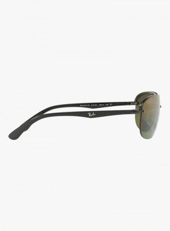 Men's Rectangular Sunglasses - Lens Size: 63 mm