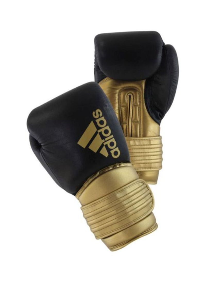 Pair Of Hybrid 300 Boxing Gloves - Black/Gold 10OZ
