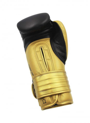 Pair Of Hybrid 300 Boxing Gloves - Black/Gold 12OZ