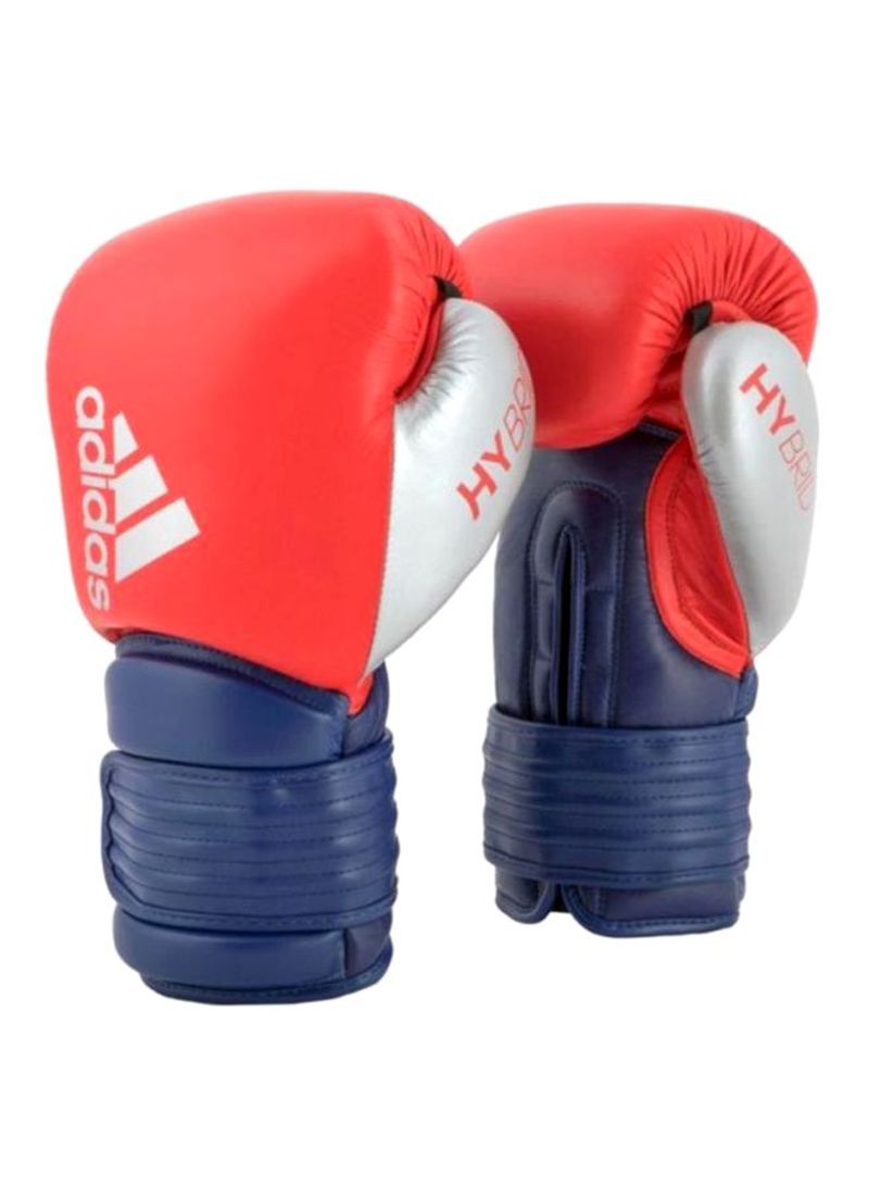 Pair Of Hybrid 300 Boxing Gloves - Red/Ink 12OZ