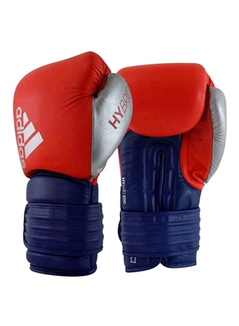 Pair Of Hybrid 300 Boxing Gloves - Red/Ink 10OZ