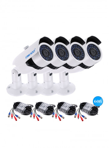 Wireless WiFi IP Night Vision Surveillance Camera White 3.247kg