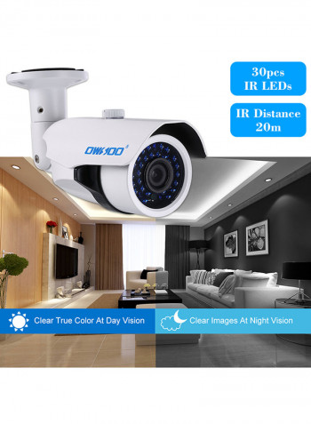 Wireless WiFi IP Night Vision Surveillance Camera White 3.247kg