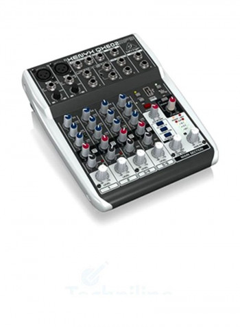 Premium 6-Input 2-Bus Mixer QX602MP3 Grey/Red/Blue