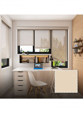 Single Sunscreen Roller Window Shade Cream 200x150cm