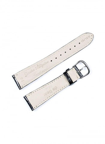 Men's Alligator-Style Genuine Leather Watchband  533-19
