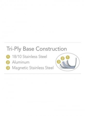 Stainless Steel Steamer Silver 17.27x34.29x26.92cm