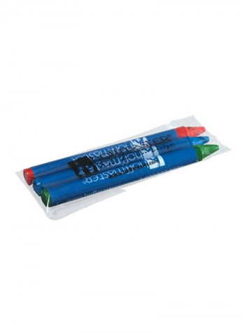 500-Piece Round Crayon Set Green/Blue/Red