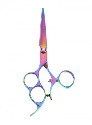 3-Finger Hole Swing Hole Left Handed Shears متعدد الألوان 6بوصة
