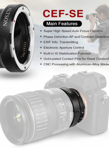 CEF-SE Lens Mount Adapter Ring Black
