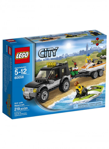 City Great Vehicles 60058 Suv With Watercraft