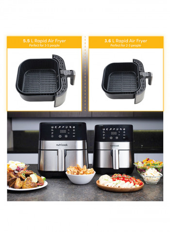 Rapid Air Fryer By Nutribullet, 1500W 3.6 l 1500 W TXG-S3T2 Silver/Black