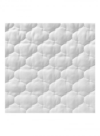 3-Piece Bedspread Coverlet Set Polyester White King/Cal King
