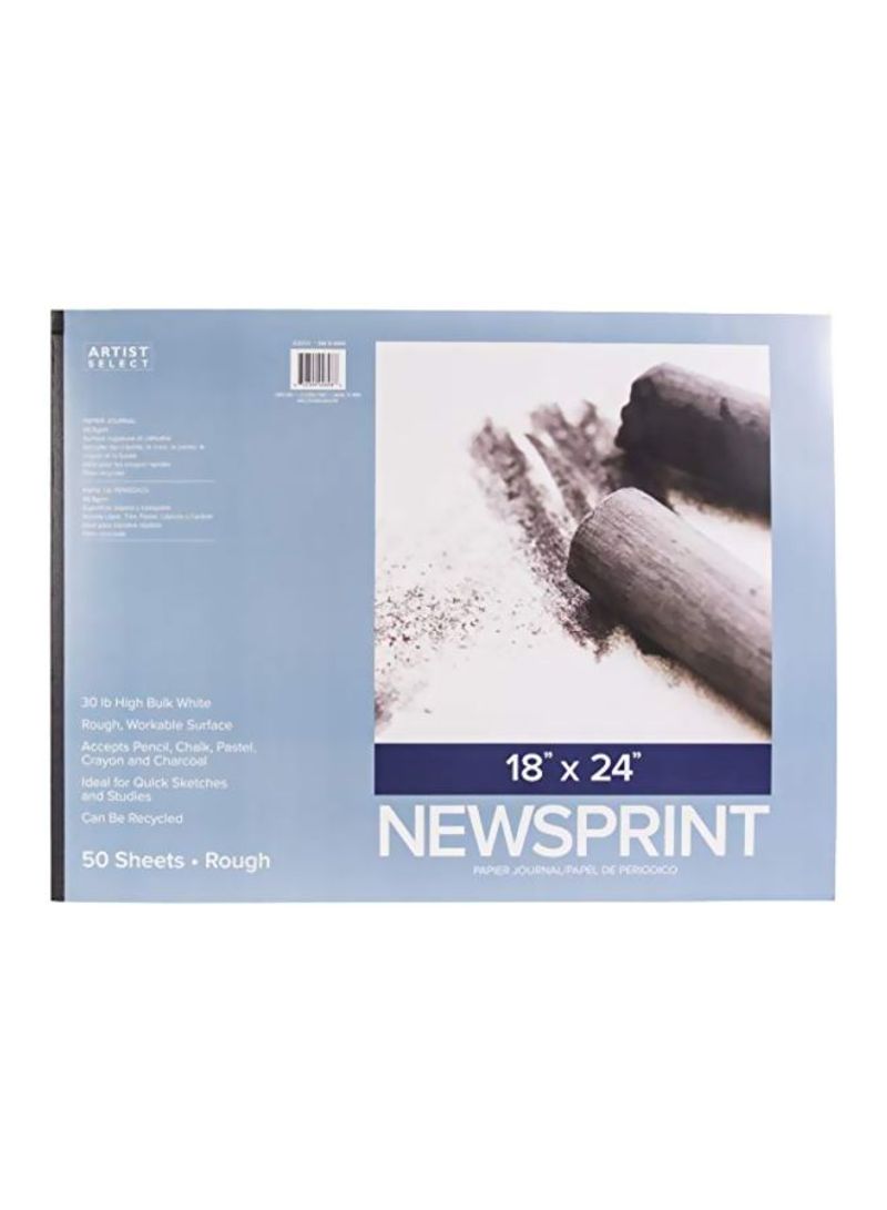 Newsprint Pad White