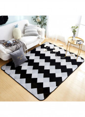 Nordic Style Anti-Slip Flannel Floor Carpet Multicolour 150x190centimeter