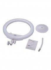 Bi-Colour LED Photography Ring Light Kit 45x2.5x36centimeter White