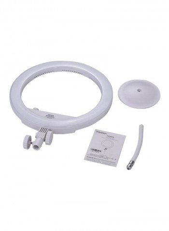 Bi-Colour LED Photography Ring Light Kit 45x2.5x36centimeter White