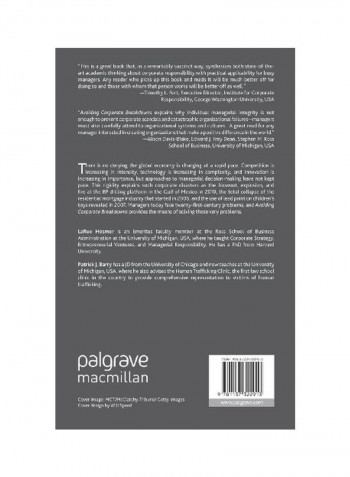 Avoiding Corporate Breakdowns Hardcover