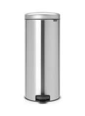 Pedal Bin Newicon With Inner Bucket Silver/Black 30L