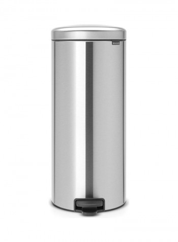 Pedal Bin Newicon With Inner Bucket Silver/Black 30L