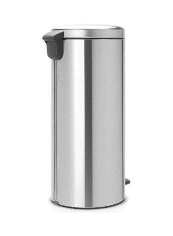 Pedal Bin Newicon With Inner Bucket Silver/Black 30L