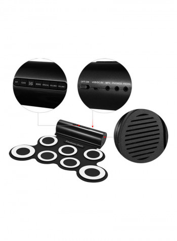 Portable Electronic Roll Up Drum Pad Set
