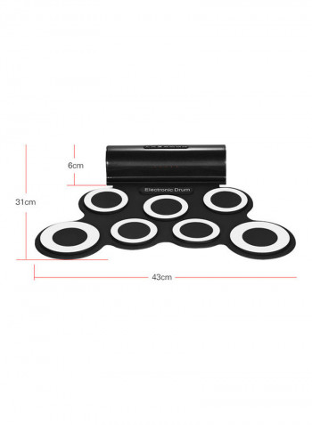 Portable Electronic Roll Up Drum Pad Set
