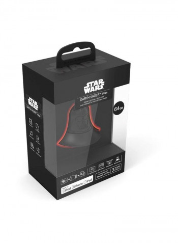 Star Wars 2-In-1 Flash Drive And Card Reader 64غيغابايت أسود