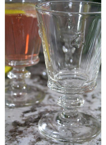 6-Piece Bee Wine Glass Clear