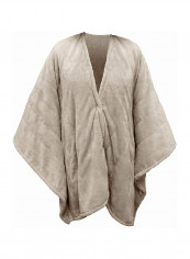 Wearable Silky Plush Heated Throw Blanket Grey 50 x 60inch