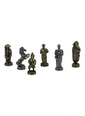 Ottoman vs Byzantine Antique Metal Chess Set