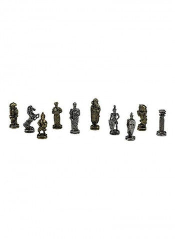 Ottoman vs Byzantine Antique Metal Chess Set
