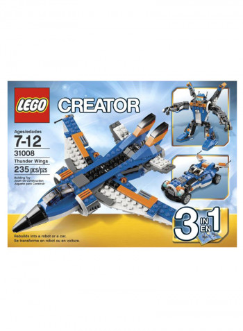 235-Piece Creator Thunder Wings Building Set 31008