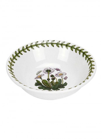 6-Piece Botanic Garden Printed Bowls Set White/Green/Pink 5x5inch