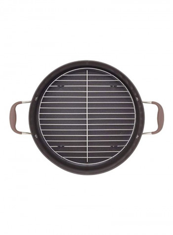 Hard Anodized Aluminium Saute Pan Bronze Brown
