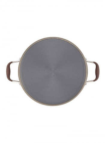 Hard Anodized Aluminium Saute Pan Bronze Brown