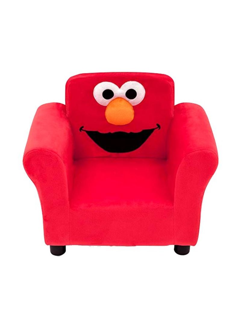 Elmo Upholstered Arm Chair Red/White/Black