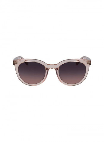 Women's Full Rim Acetate Round Sunglasses - Lens Size: 51 mm