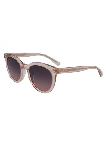 Women's Full Rim Acetate Round Sunglasses - Lens Size: 51 mm