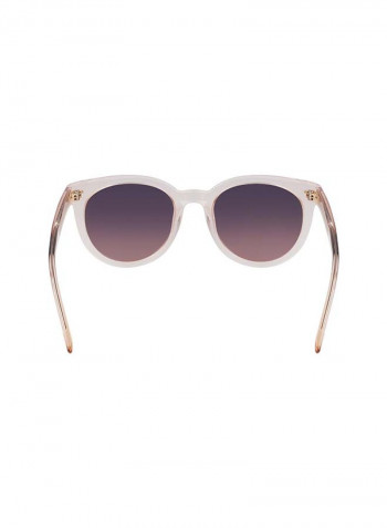 Women's Full Rim Acetate Round Sunglasses - Lens Size: 51 mm