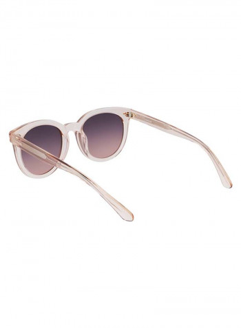 Women's Full Rim Acetate Round Sunglasses - Lens Size: 51 mm