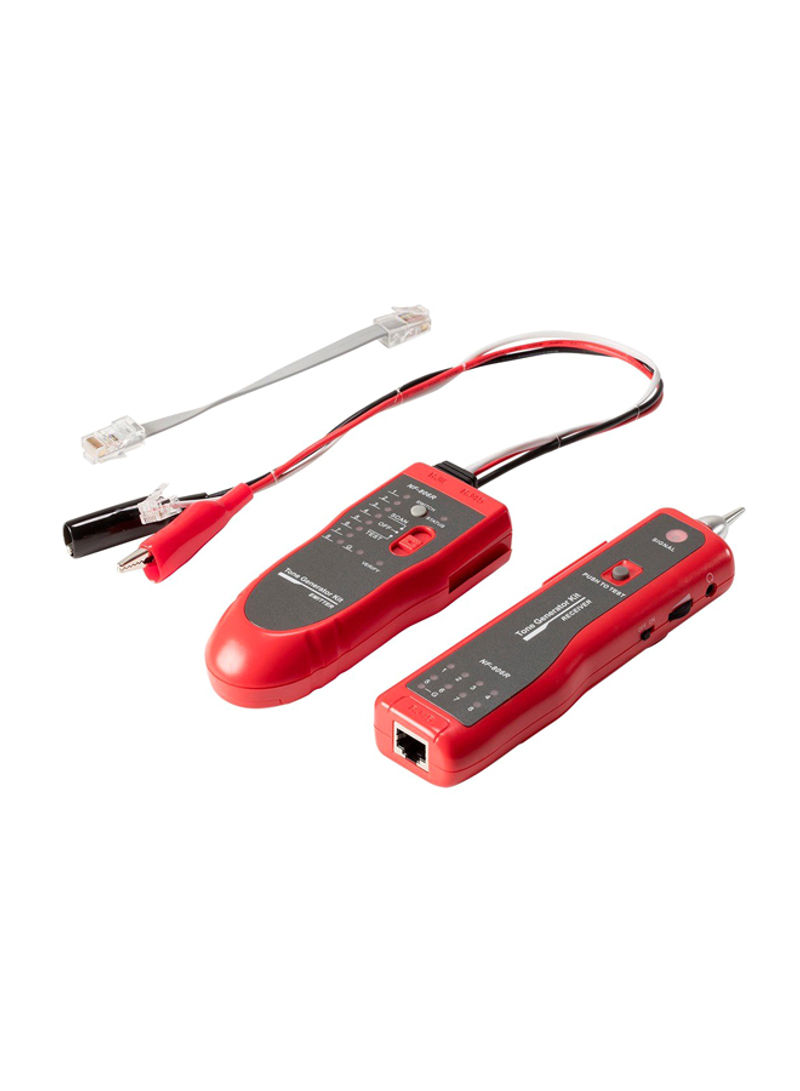 Tone Generator With Probe Kit Tester Red/Black 11.4x6x1.9inch