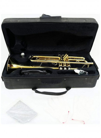 Gold Trumpets with Instrument Case