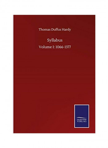 Syllabus Hardcover English by Thomas Duffus Hardy - 2020