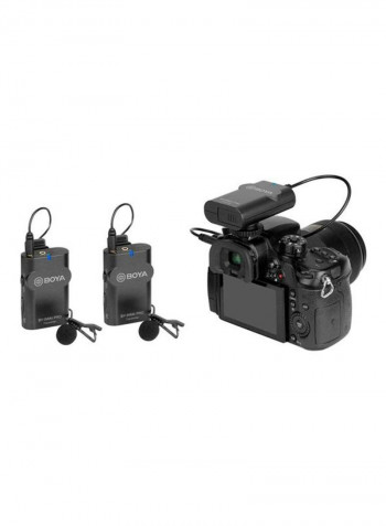 Dual Wireless Microphone System  BY-WM4 Pro K2 Black