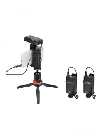Dual Wireless Microphone System  BY-WM4 Pro K2 Black