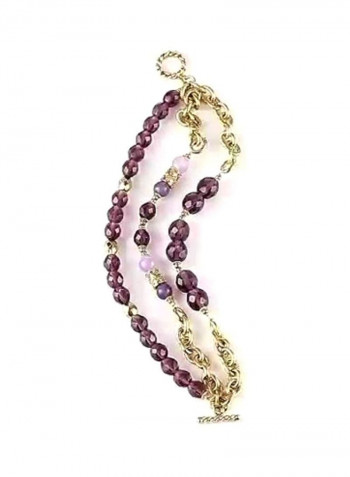 Triple Strand Toggle Bracelet